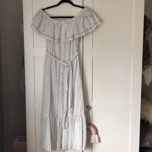 Mango summer off shoulder dress M like new